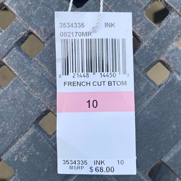 NWT New Trina Turk Olympia Ribbed French-Cut Bikini Swim Bottom 10 Beach - Picture 8 of 9